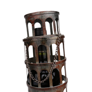 Metal Tower Wine Bottle Holder - Wine Rack Ninja