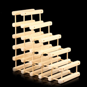 Creative Foldable Wooden Wine Rack Organizer - Wine Rack Ninja