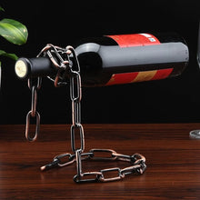 Rope and Chain Balanced  Wine Holders - Wine Rack Ninja